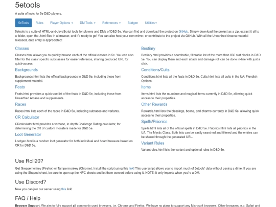 5ETools/5etools screenshot