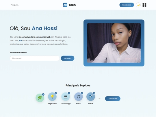 Blog screenshot