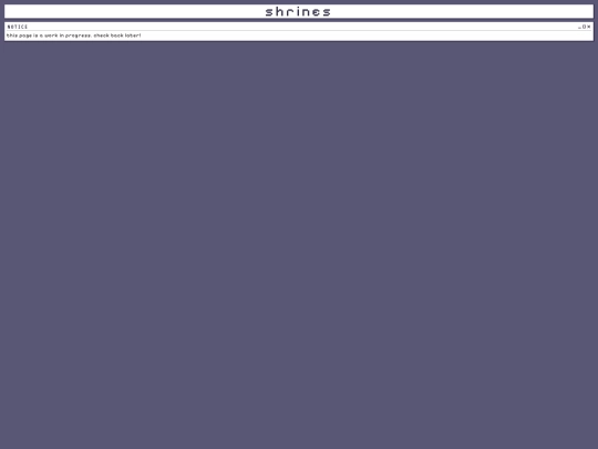 shrines screenshot