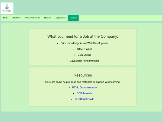 course screenshot