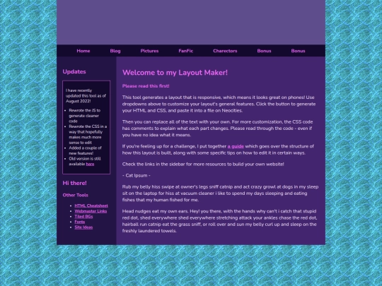 blog screenshot