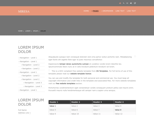 pages/sidebar-left screenshot