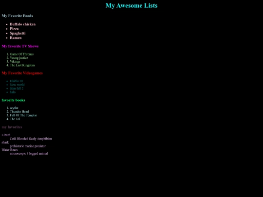 classwork/favorites screenshot
