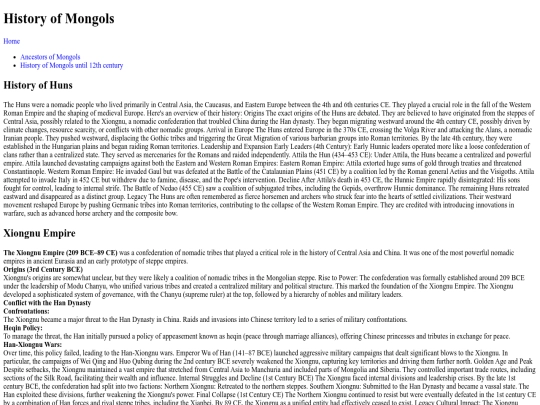 historyofhuns screenshot