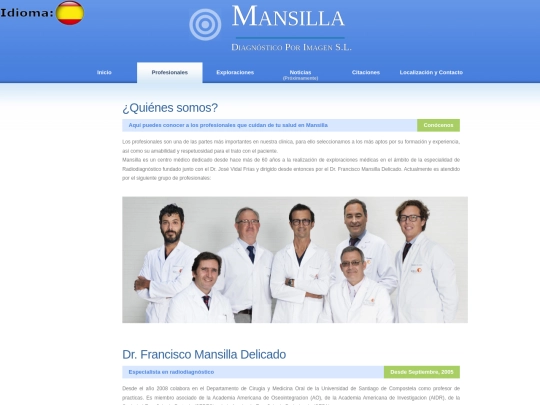 Paginas/profesionales screenshot