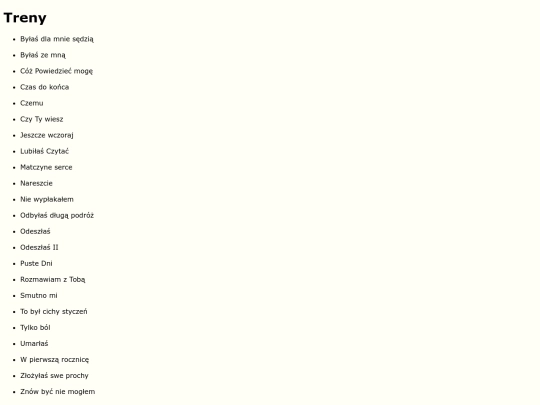 Treny screenshot