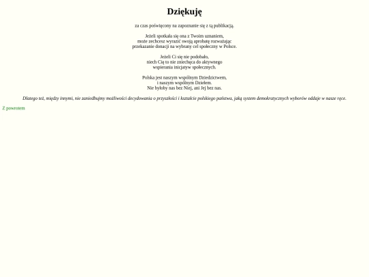 dziekuje screenshot