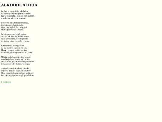 teksty/aloha screenshot