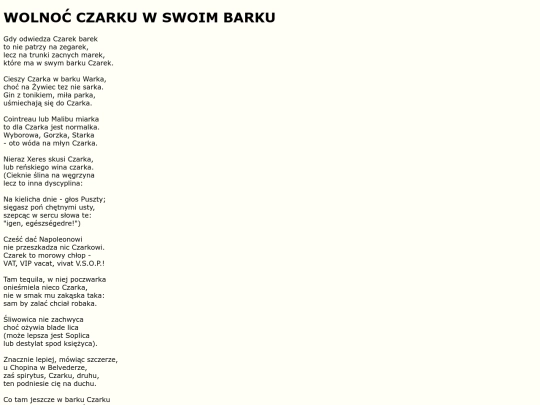 teksty/barek screenshot
