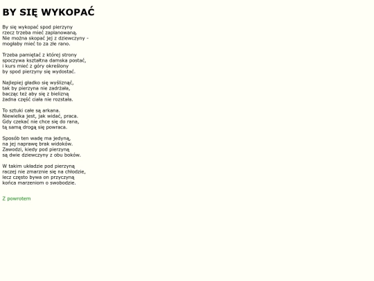 teksty/bysiewykopac screenshot