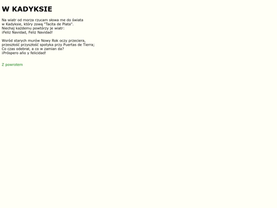 teksty/cadiz screenshot