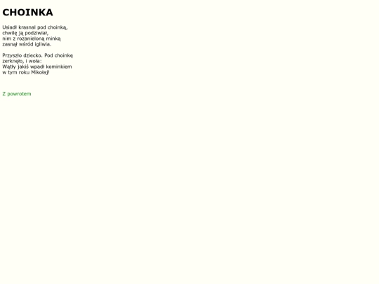 teksty/choinka screenshot