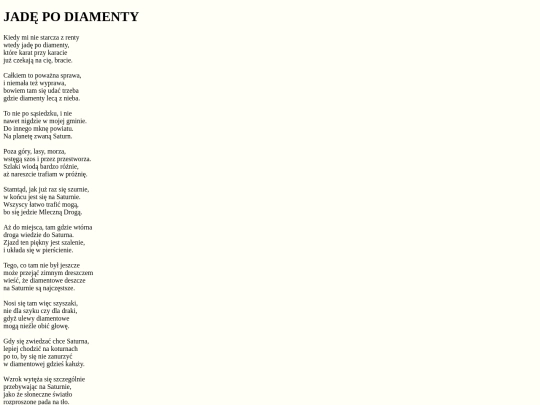 teksty/diamenty screenshot