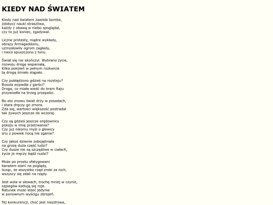 teksty/kiedynadswiatem screenshot