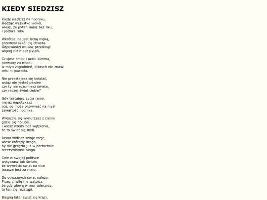 teksty/kiedysiedzisz screenshot