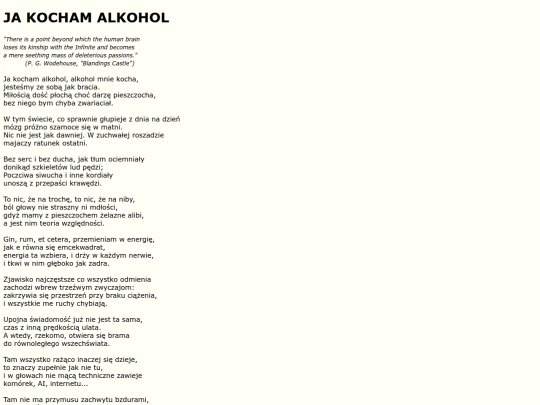 teksty/kochamalkohol screenshot