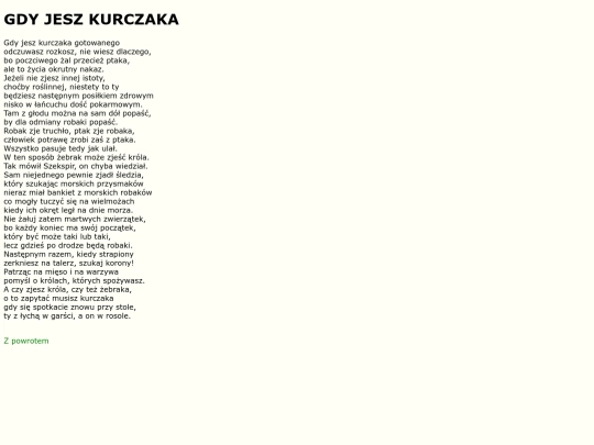 teksty/kurczak screenshot