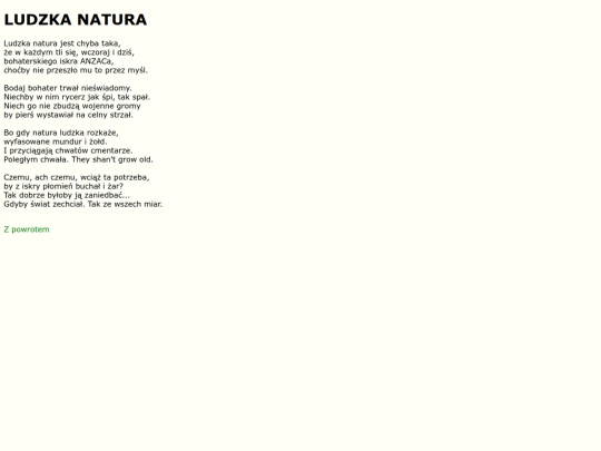 teksty/natura screenshot