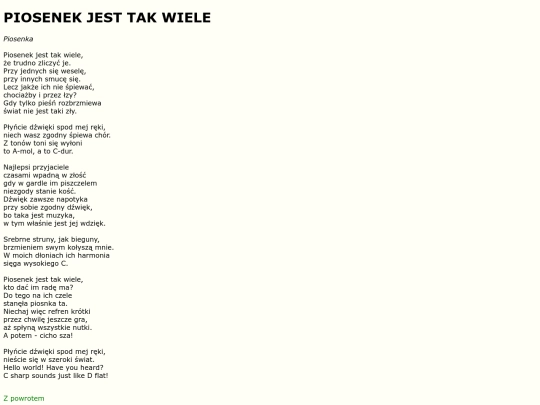 teksty/piosenekwiele screenshot
