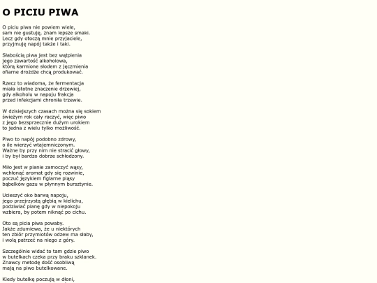 teksty/piwo screenshot