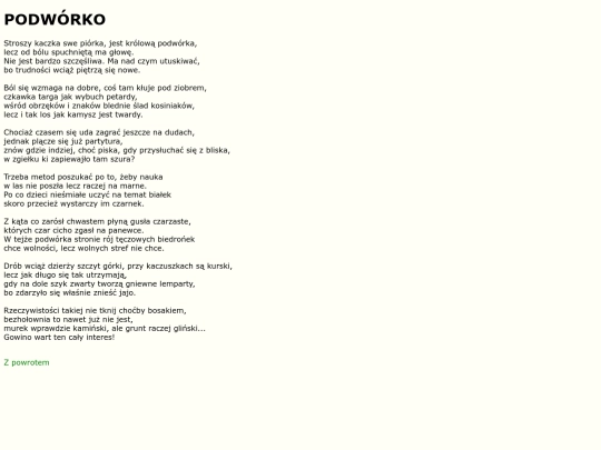 teksty/podworko screenshot