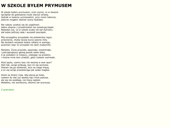 teksty/prymus screenshot