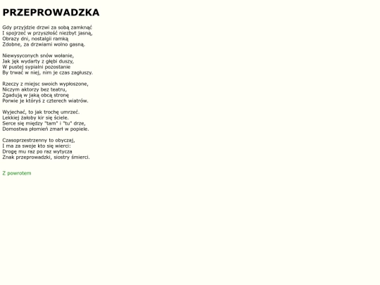 teksty/przeprowadzka screenshot