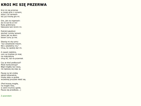 teksty/przerwa screenshot