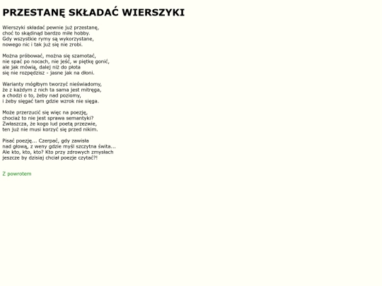 teksty/przestane screenshot