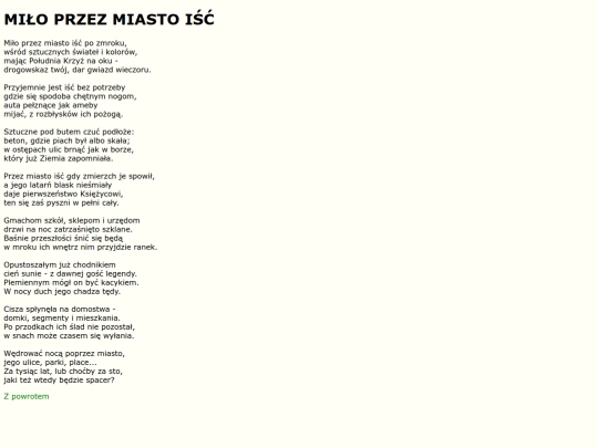 teksty/przezmiasto screenshot
