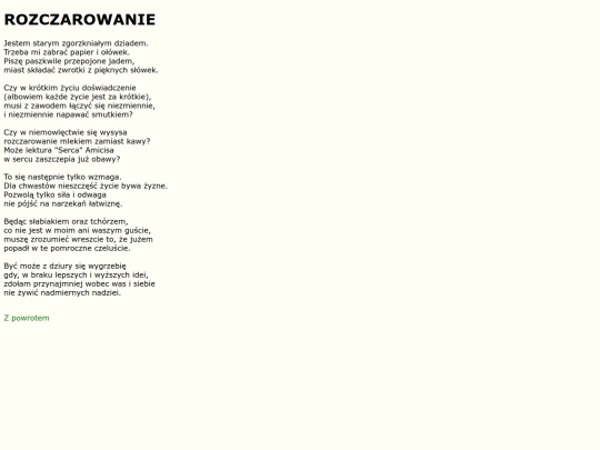 teksty/rozczarowanie screenshot