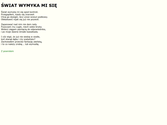 teksty/swiatwymyka screenshot