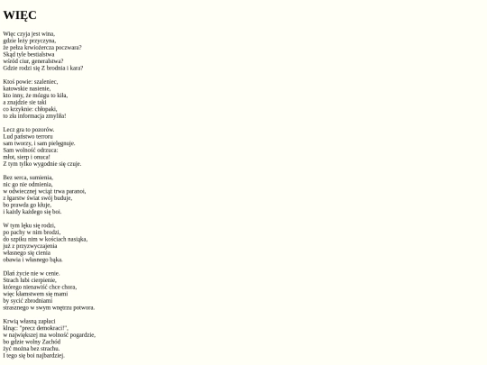 teksty/wiec screenshot