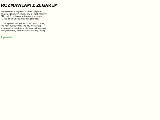 teksty/zegar screenshot