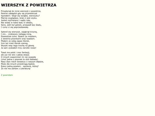 teksty/zpowietrza screenshot