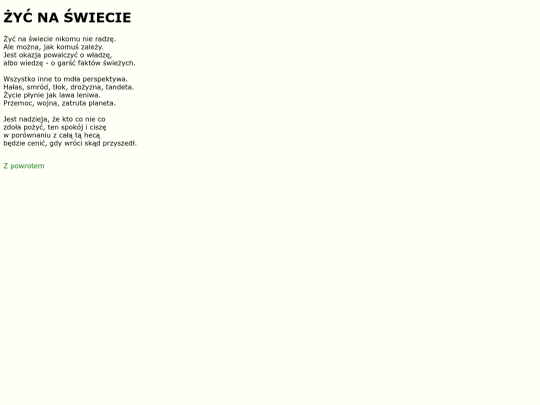teksty/zycnaswiecie screenshot
