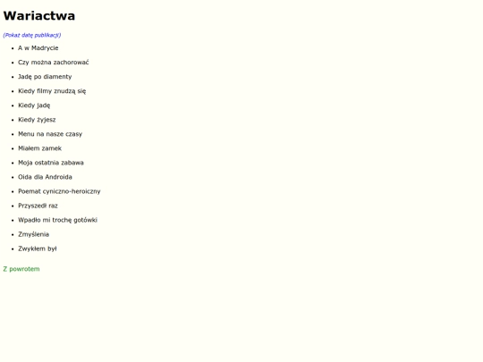 wariactwa screenshot