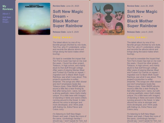 albums screenshot