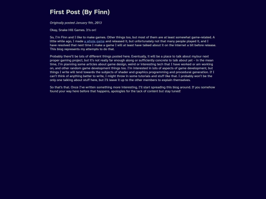 BlogPosts/OldBlogs/Posts/FirstPost screenshot