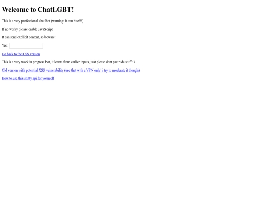 chatlgbt/nocss screenshot