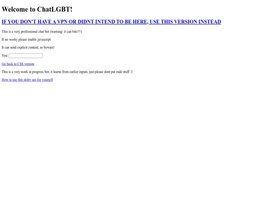 chatlgbt/oldnocss screenshot