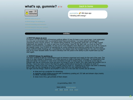 blog screenshot