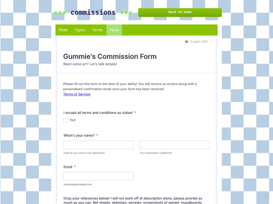 form screenshot
