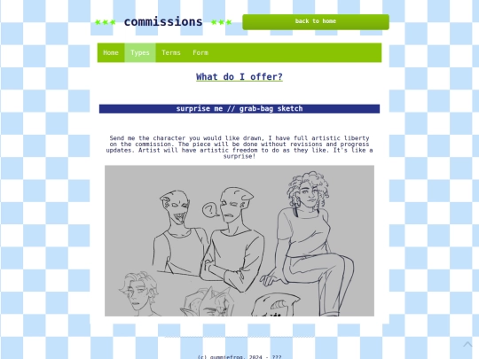 types screenshot