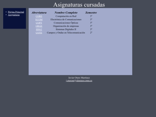 Practica1/asignaturas screenshot