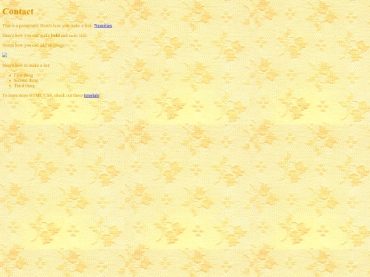Contact screenshot