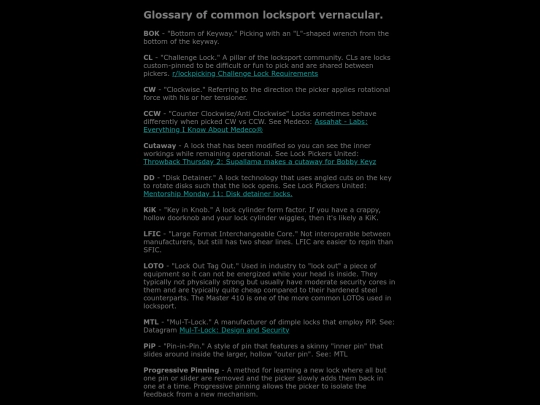 glossary screenshot
