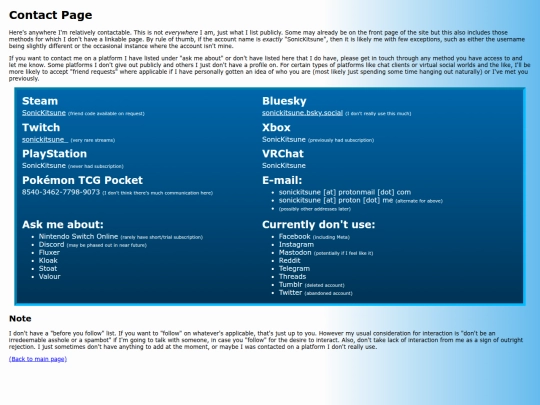 contact screenshot