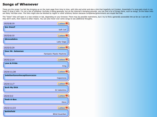 music/songsofwhenever screenshot