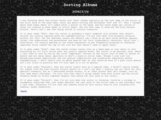 pagenotes/0229_sortingalbums screenshot
